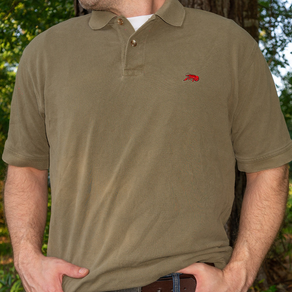 Lacoste Other - Lacoste Crawfish Logo Polo (olive green)